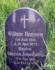 Willum Hansens gravsten